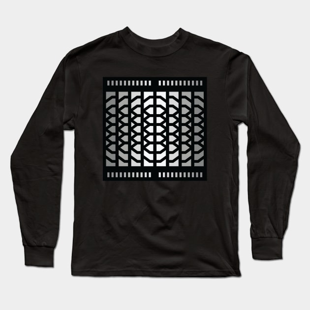 “Dimensional Energy” - V.1 Grey - (Geometric Art) (Dimensions) - Doc Labs Long Sleeve T-Shirt by Doc Labs